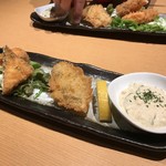 Shuraku Yuuzen Ebisu - 鮭と牡蠣フライ！