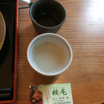 手打そば　稜庵 - 2016.11.27
      蕎麦茶、そば湯、名刺