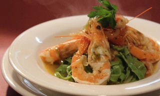 Bistro Pomodoro - イチオシメニューエビぺぺです。数量限定で生パスタでお作り出来ます。