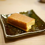 うを徳 - 201611伊勢海老の身と味噌入り玉子焼き