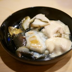 201611能登アオナマコ茶ぶり・釧路牡蠣