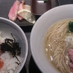 煮干し中華そば一燈 - 「鴨と帆立の塩そば～カモーン６号」(2回目)