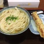 讃岐うどん いわい - ひやあつ　大　\500
            ちくわ天　\100