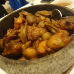 YUE - 鮑、ホタテ、鳥、茸の石焼