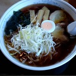 湖上レストラン 鏡ヶ池 - ネギラーメン特盛。