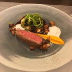 レストラン ラ フィネス - 京都 但馬経産牛 フィレ ローストと赤ワイン煮 じゃがいも アスペルジュソヴァージュ