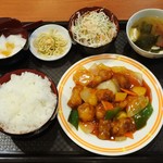 中華園 - すぶた定食750円