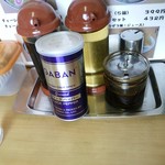 麺龍 - 【2016.11.27(日)】テーブルにある調味料