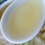 麺龍 - 【2016.11.27(日)】ラーメン(並盛・220g)572円のスープ