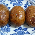 Kandadarumaikebukuroten - かりんとう饅頭（左から粒あん、金時芋あん、黒ゴマあん）