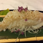 望洋樓 - 蟹刺し、ちょっと炙り