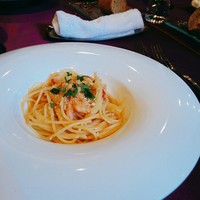 Ristorante 美郷 - エビのミンチとマコモダケのパスタ
