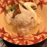 日本料理 とくを - 鱧と松茸の湯引き　2016.11
