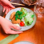 居酒屋 - カキフライ