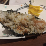 匠 - 匠オニギリの中身（ツナ、とびっ子、ナメタケetc）