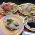 よこわまぐろ、ふぐ、ひらまさ