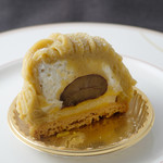 シャンドワゾー - モンブラン・ア・ラ・フランセーズ　（断面）