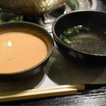 代々木 今半 - 〆の塩ラーメン＆担々麺準備