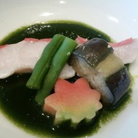 青山 星のなる木 - 蒸物　真鯛の吟醸蒸し。