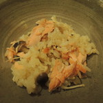 赤坂 詠月 - 秋鮭のキノコの炊き込みご飯2016.11
      