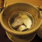赤坂 詠月 - 松茸と鴨の土瓶蒸し2016.11