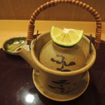 赤坂 詠月 - 松茸と鴨の土瓶蒸し2016.11