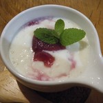 カフェわら - 今日だけカレーセット（ヨーグルトシャーベット）