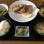 お食事処 野の花 - 日替り定食のサバの竜田揚げ