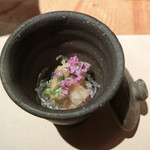 和牛懐石 但馬屋 梅田 - ハチノスの黄身酢和え