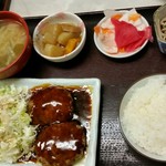 お食事処 みず - ハンバーグ定食　600円