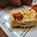 酒蔵 力 - 豆腐に味噌をつけて