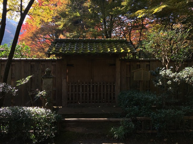 高山寺 石水院 - 石水院の门をくぐったところ