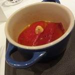 スリオラ - アカ牛の炭火焼き　ピキーヨスピーマンの煮込み