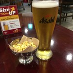 Korean Bistro Haneulchan - アサヒ生ビール（おつまみ付き）