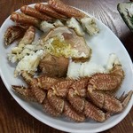 やまかん    - 大振りの毛がにさん…丁度いい味付でした(これは4人前位)