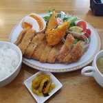 KOU - とんかつとささみチーズのフライ＋ドリンク付きでなんと８００円はお得だよ