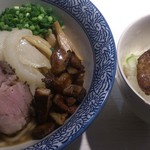 煮干し中華そば一燈 - 濃厚煮干し和えそば　ニボーン+フォアグラ丼