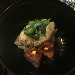 京都 吉兆 - [御飯]
      葱ごはん、肉タレ焼