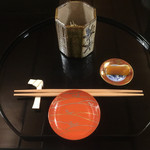 京都 吉兆 - [向付]
      柿なます、唐墨