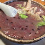 東珍味 - 鮑と鶏肉の黒米粥