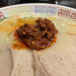 元祖 名島亭 - 辛みそは替玉からのオタノシミだ！  ブチまけろ！  #BCMKR!