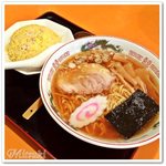 ラーメンパンダ - チャーハンセット（ラーメン + 半チャーハン）