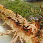お好み焼き 八昌 - お好みの断面