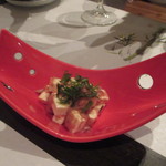 わかたけ - ②クリームチーズ酒盗和え