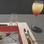 アミューズ、ノンアルコールオリジナルカクテル”éclat”