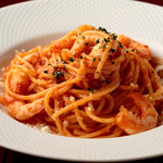 Shrimp tomato cream pasta