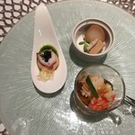 Restaurant SORA - お迎えの一皿 三点盛り