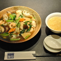 海鮮あんかけ焼きそば