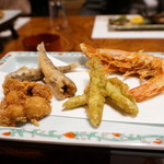 料亭石川 - 河豚、メヒカリ、ワカサギ、海老
