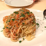 イ・ビスケロ - シラスとフレッシュトマトのスパゲッティ